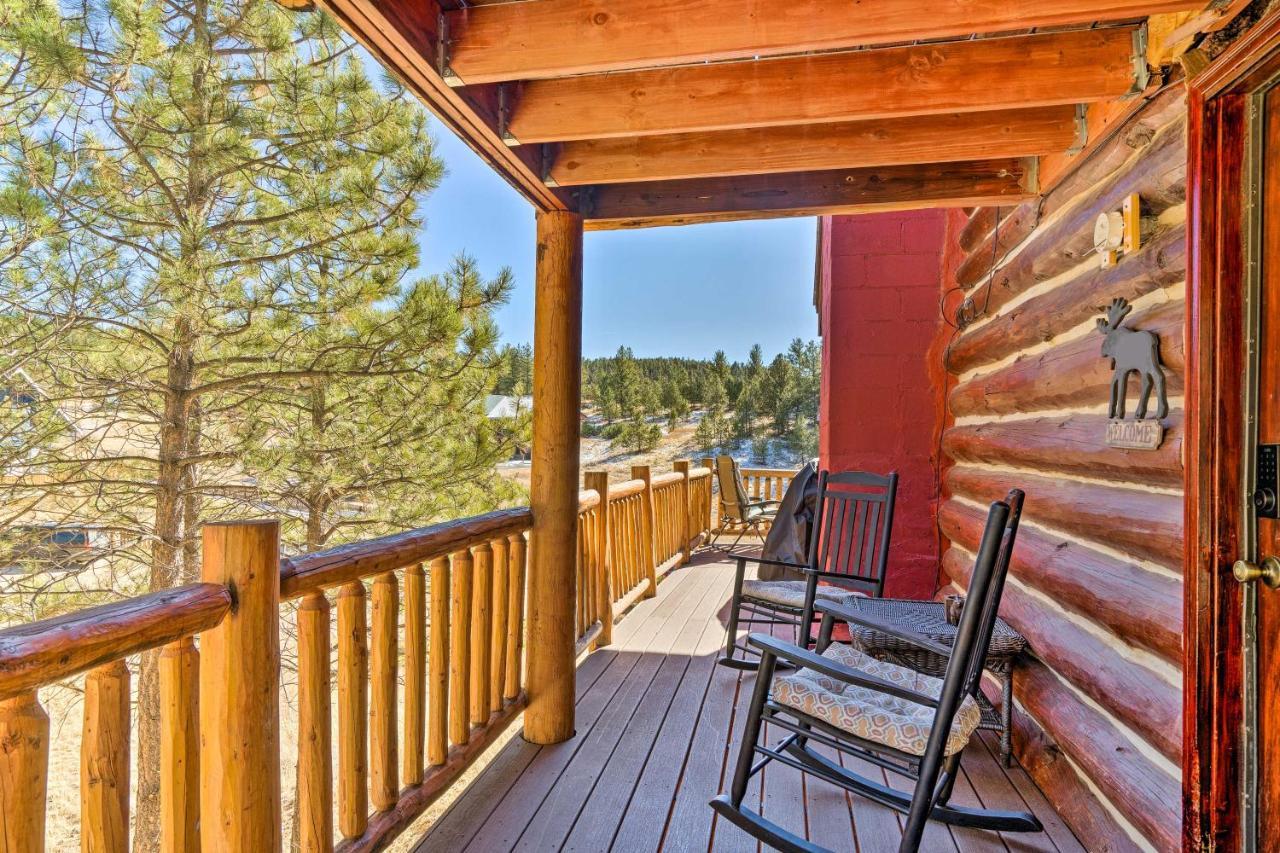 Classic Colorado Log Home With Mountain Views! Florissant Exteriér fotografie