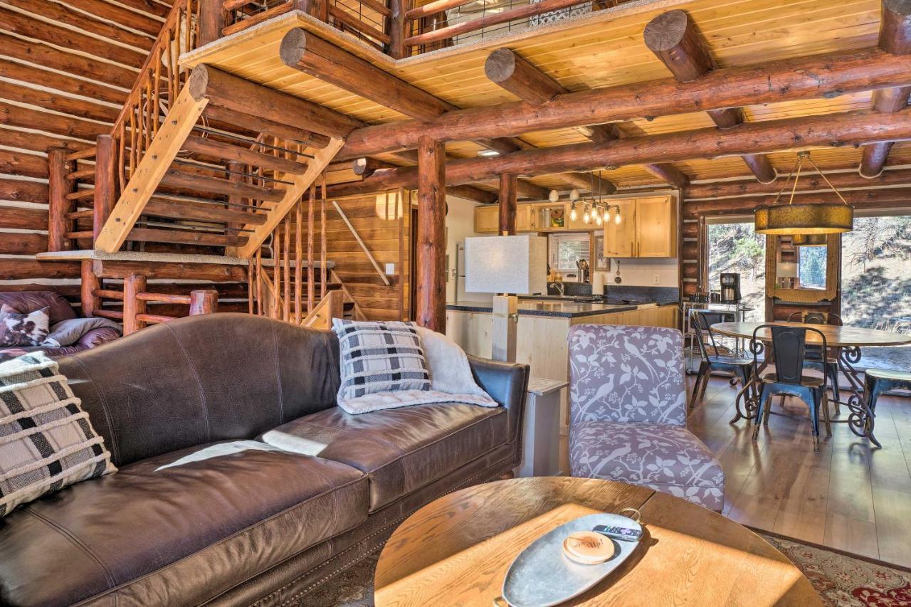 Classic Colorado Log Home With Mountain Views! Florissant Exteriér fotografie